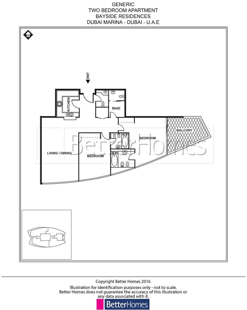 2 Bedrooms Apartment in Trident Bayside