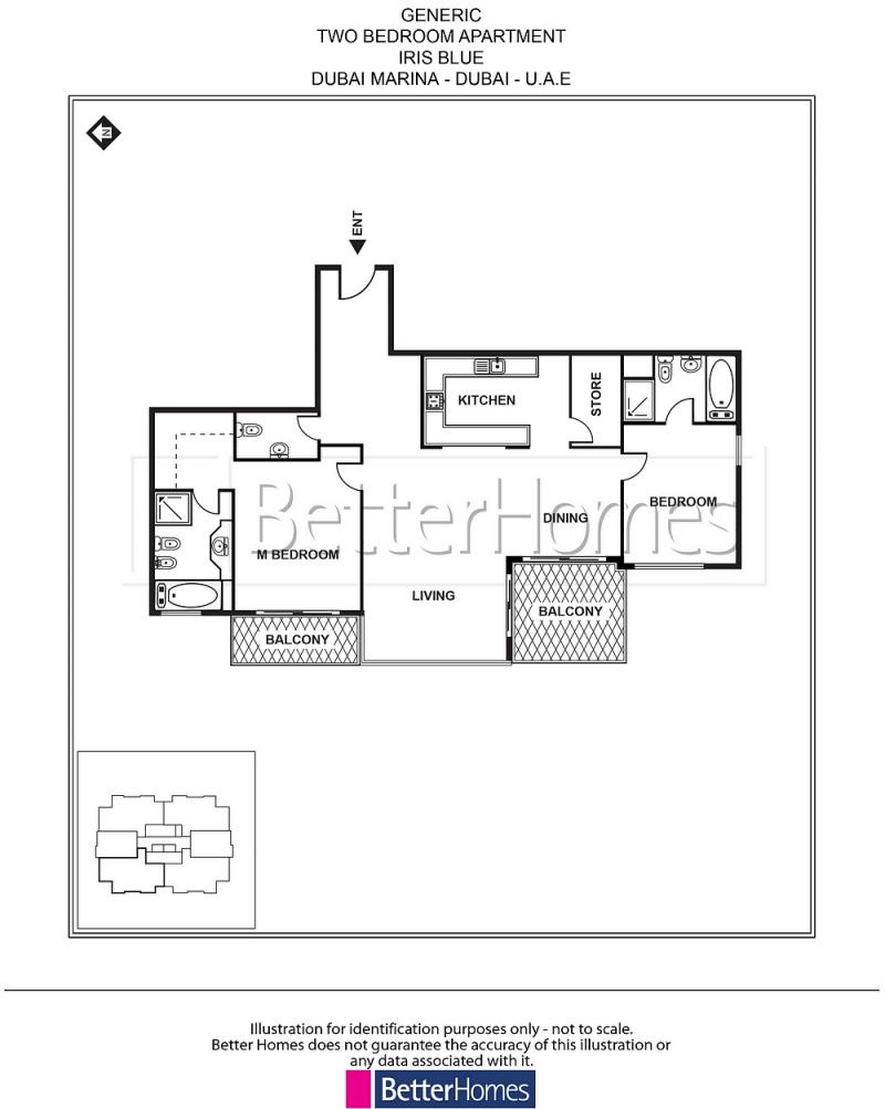 2 Bedrooms Apartment in Iris Blue