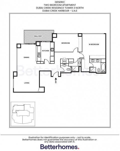 2 Bedrooms Apartment in Dubai Creek Residence Tower 3 South