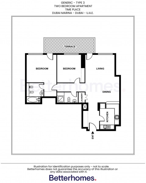 2 Bedrooms Apartment in Time Place Tower