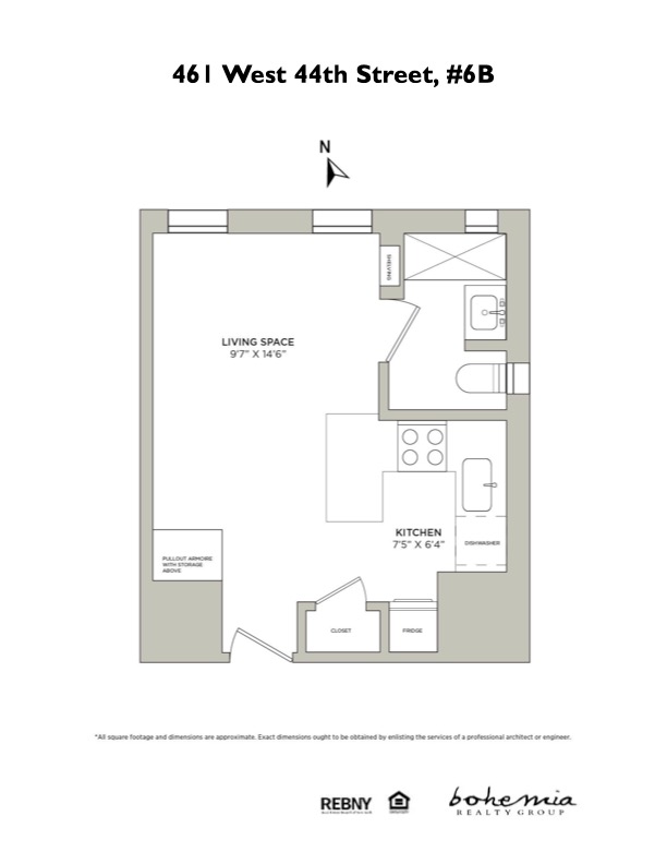 461 West 44th Street 6-B Clinton New York NY 10036