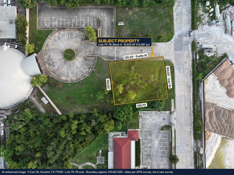 0 Carr St, Houston, TX 77026 | 12,520 SF Corner Lot | Adjoins City of Houston BARC Campus - property image item 7