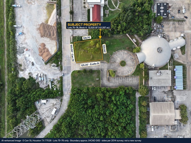 0 Carr St, Houston, TX 77026 | 12,520 SF Corner Lot | Adjoins City of Houston BARC Campus - property image item 6