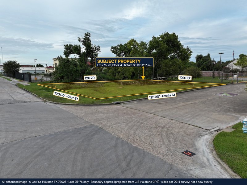 0 Carr St, Houston, TX 77026 | 12,520 SF Corner Lot | Adjoins City of Houston BARC Campus - property image item 10