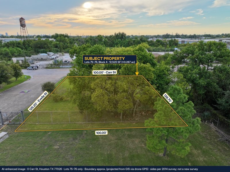 0 Carr St, Houston, TX 77026 | 12,520 SF Corner Lot | Adjoins City of Houston BARC Campus - property image item 8