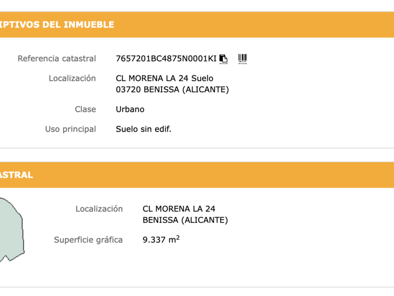 Suelo en venta  en  Calle Morena, Benissa