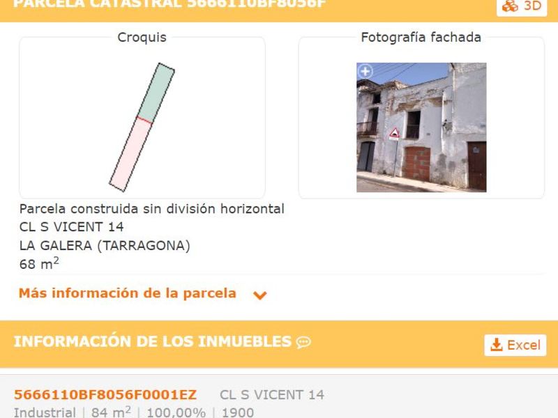 Casa en venta  en Calle SAN VICENTE, La Galera 