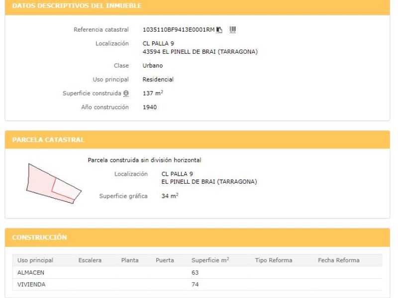 Casa en venta  en Calle PALLA, El Pinell de Brai