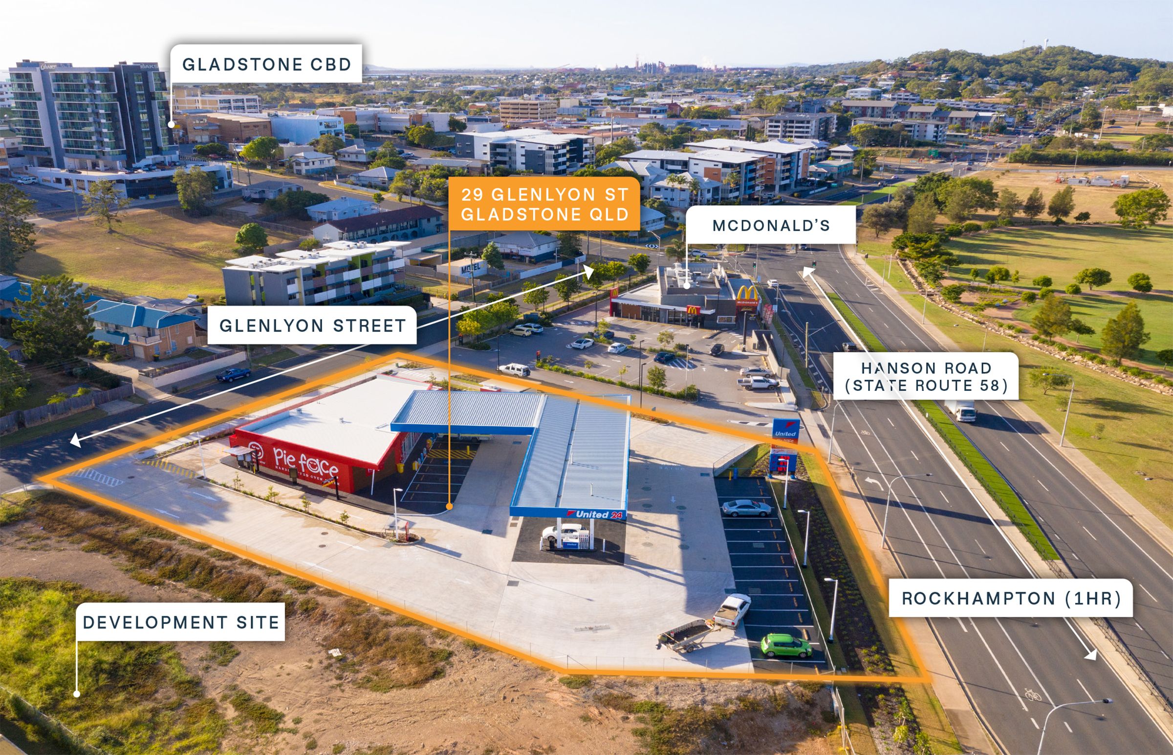 Impressive Fuel and Fast Food Investment Adjacent McDonalds Burgess