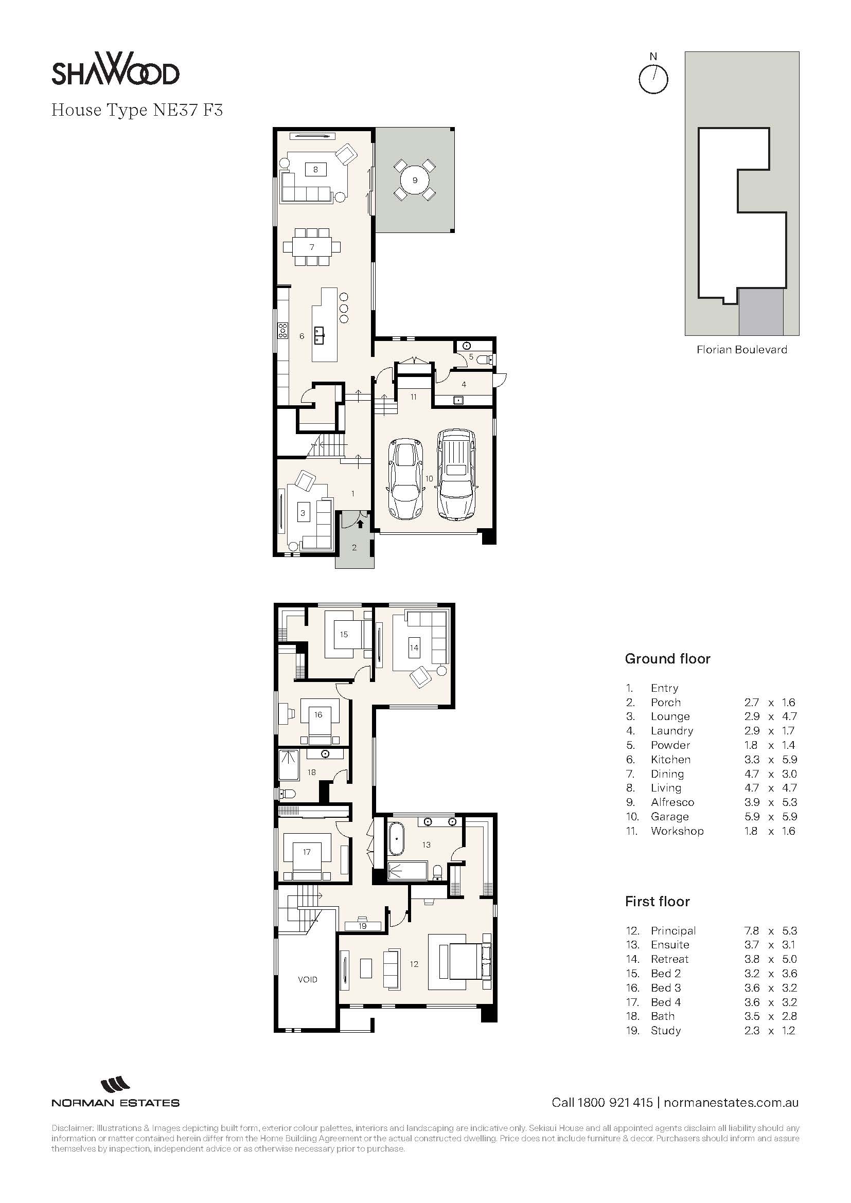 Floorplan - Lot 41 Florian Boulevard