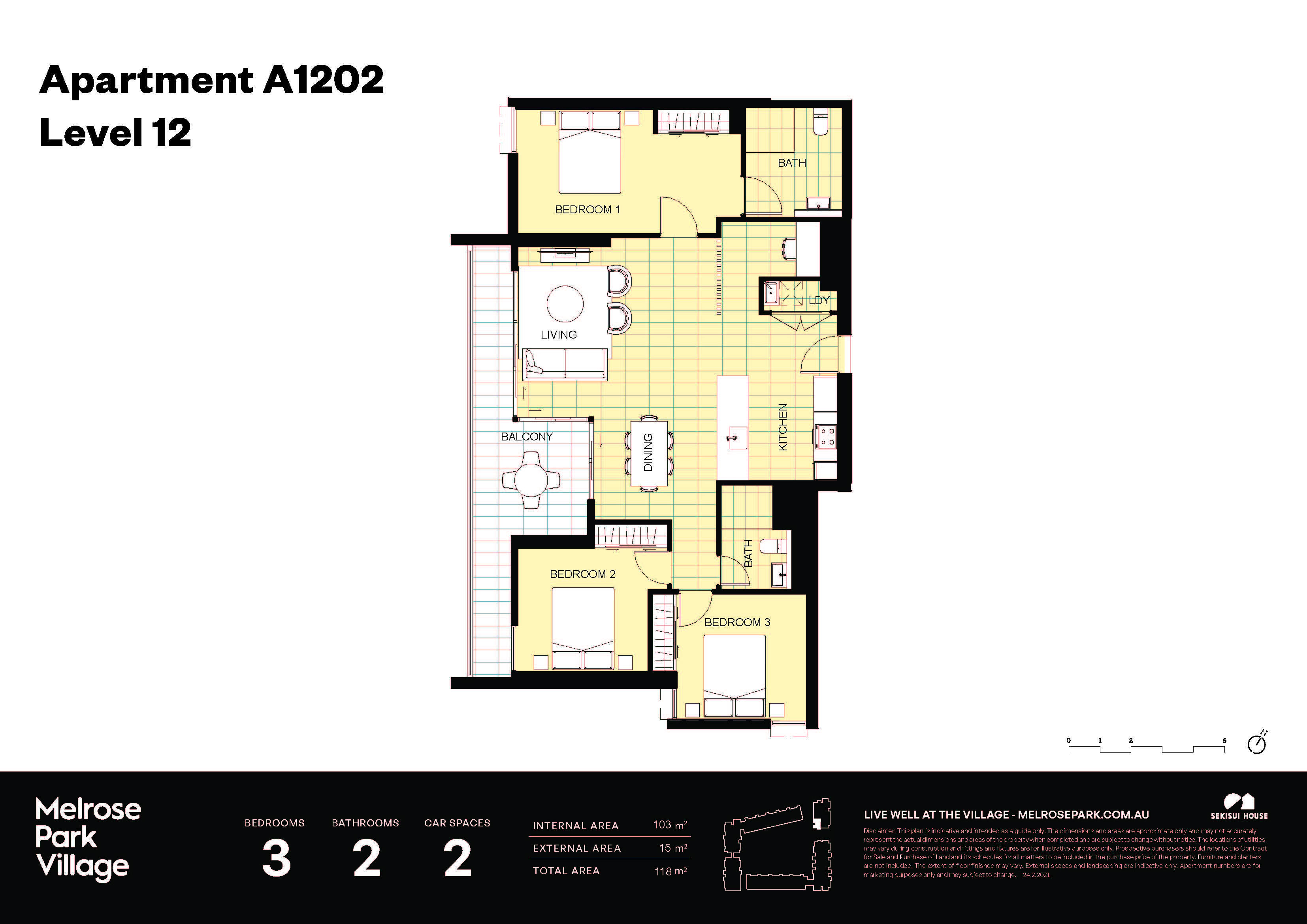 Floorplan - 1202/2A Appleroth Street
