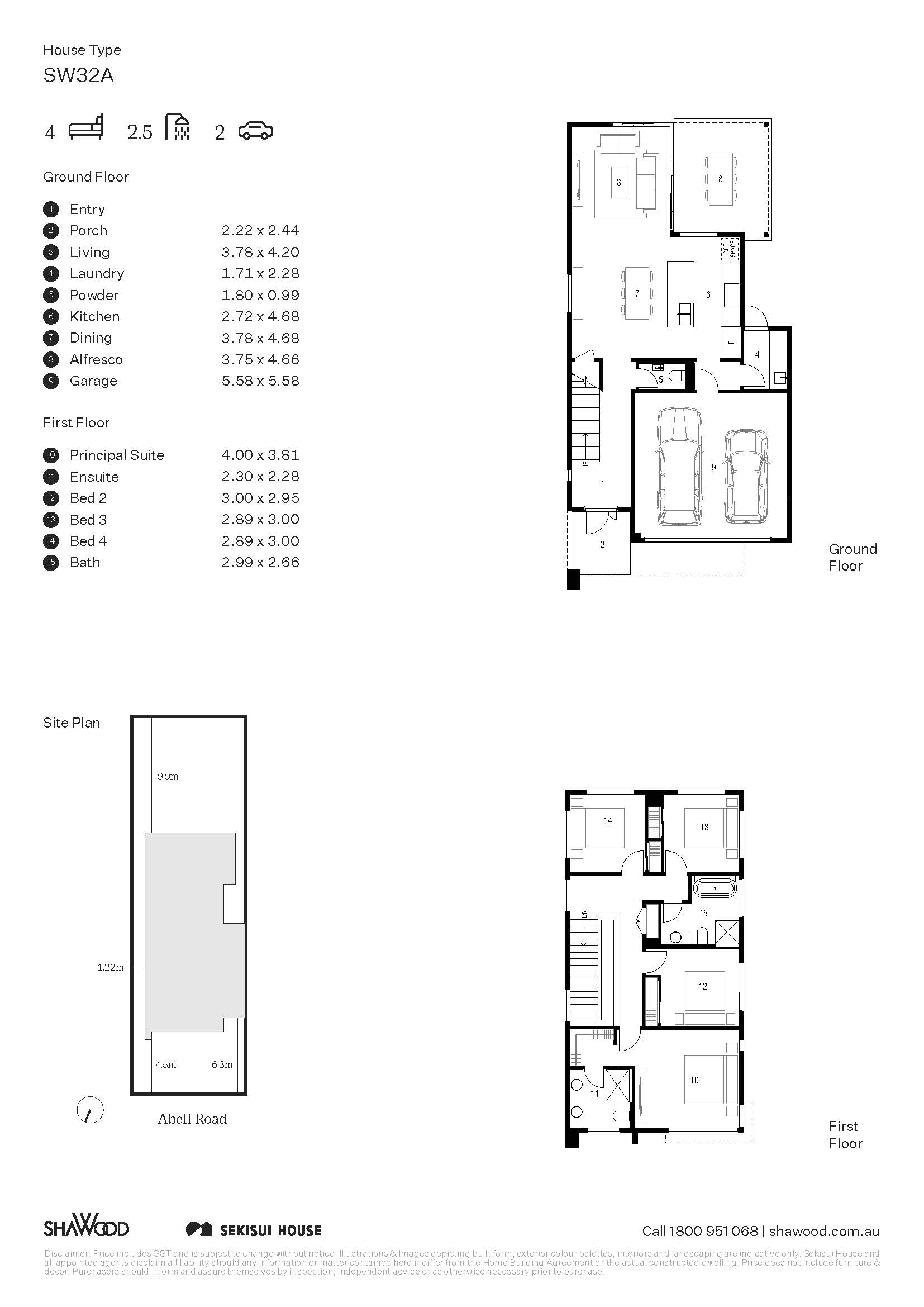 Floorplan - Lot 6412 Abell Road