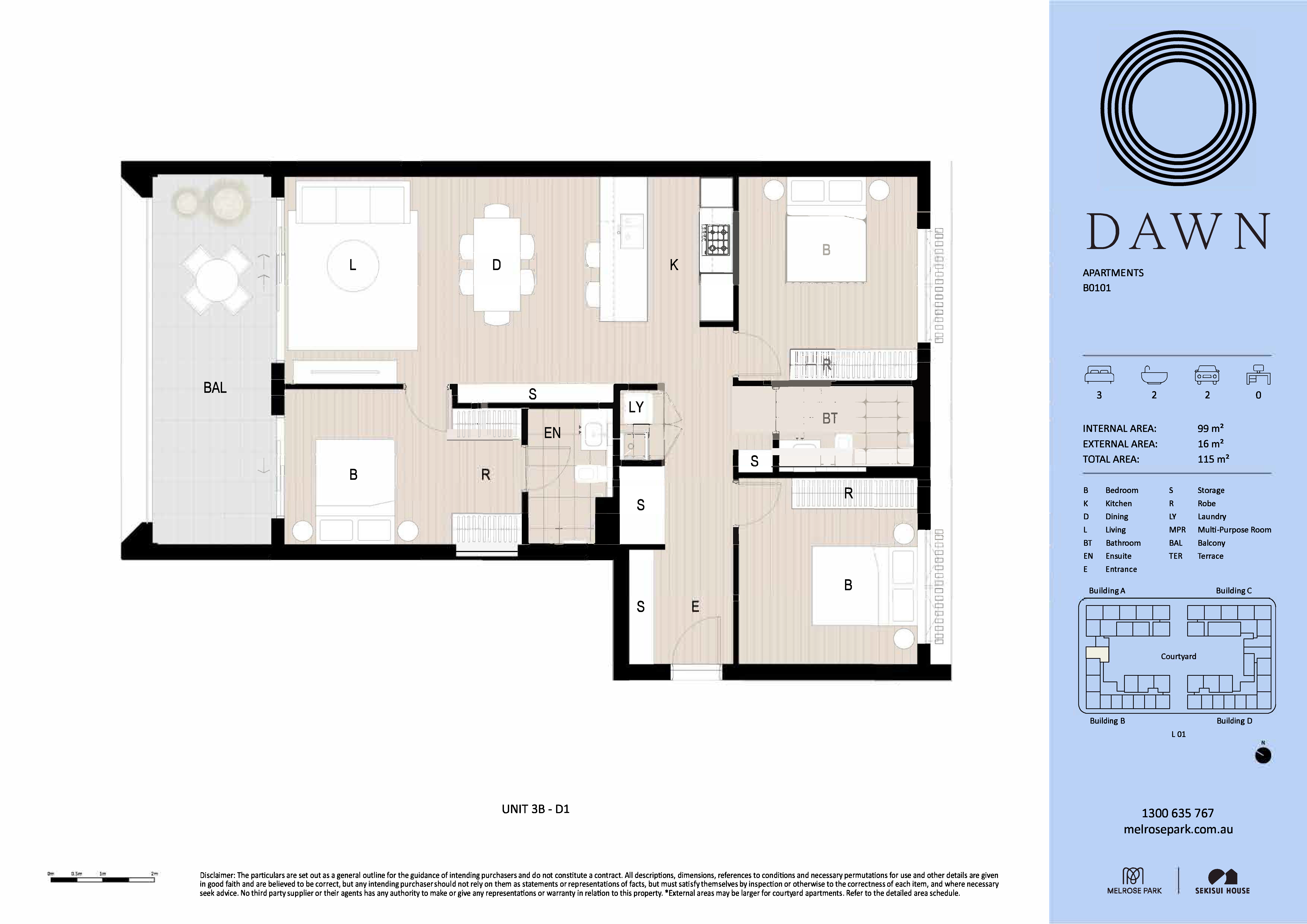 Floorplan - B0101 Bundil Boulevard, Melrose Park