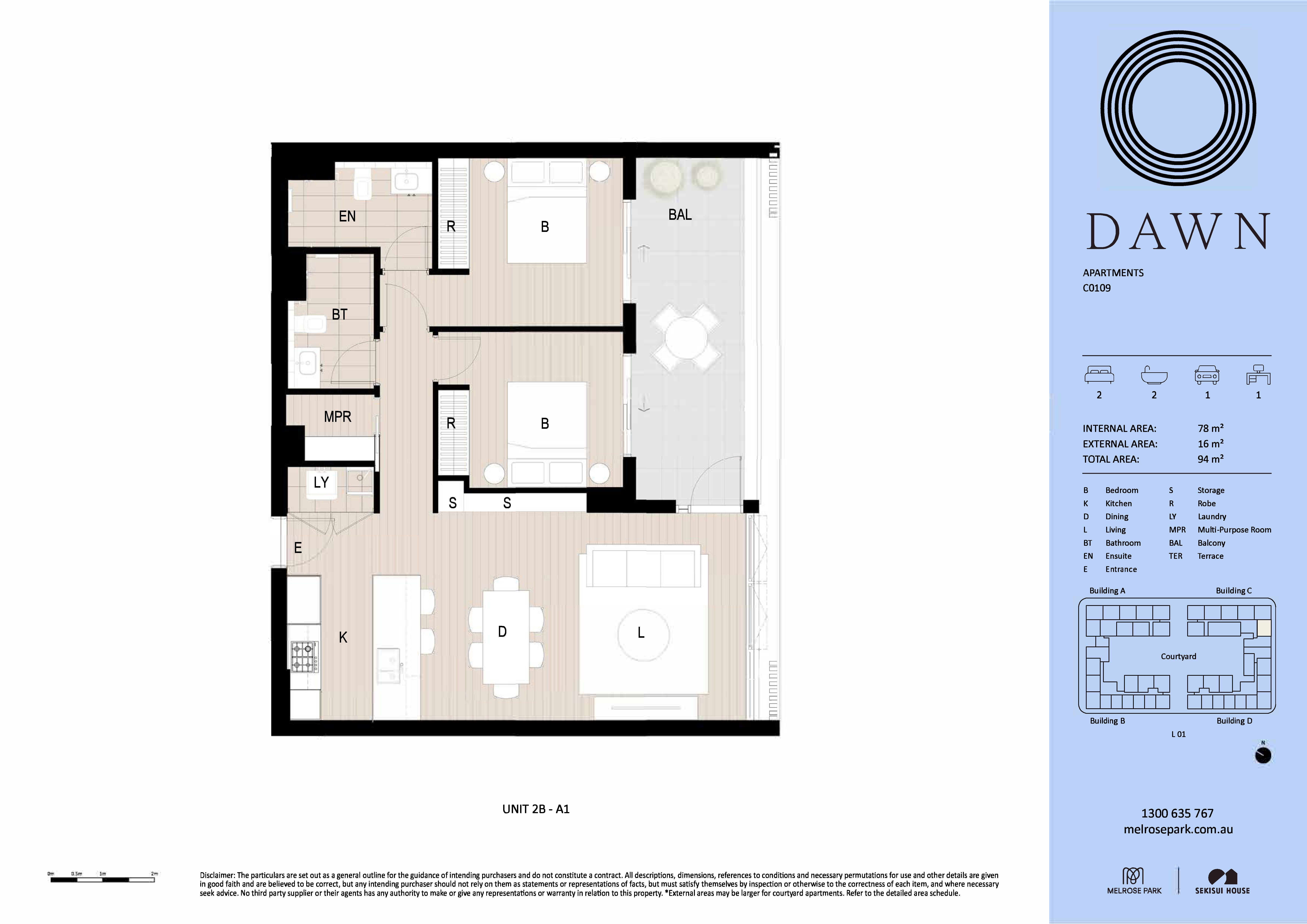 Floorplan - C0109 Bundil Boulevard, Melrose Park
