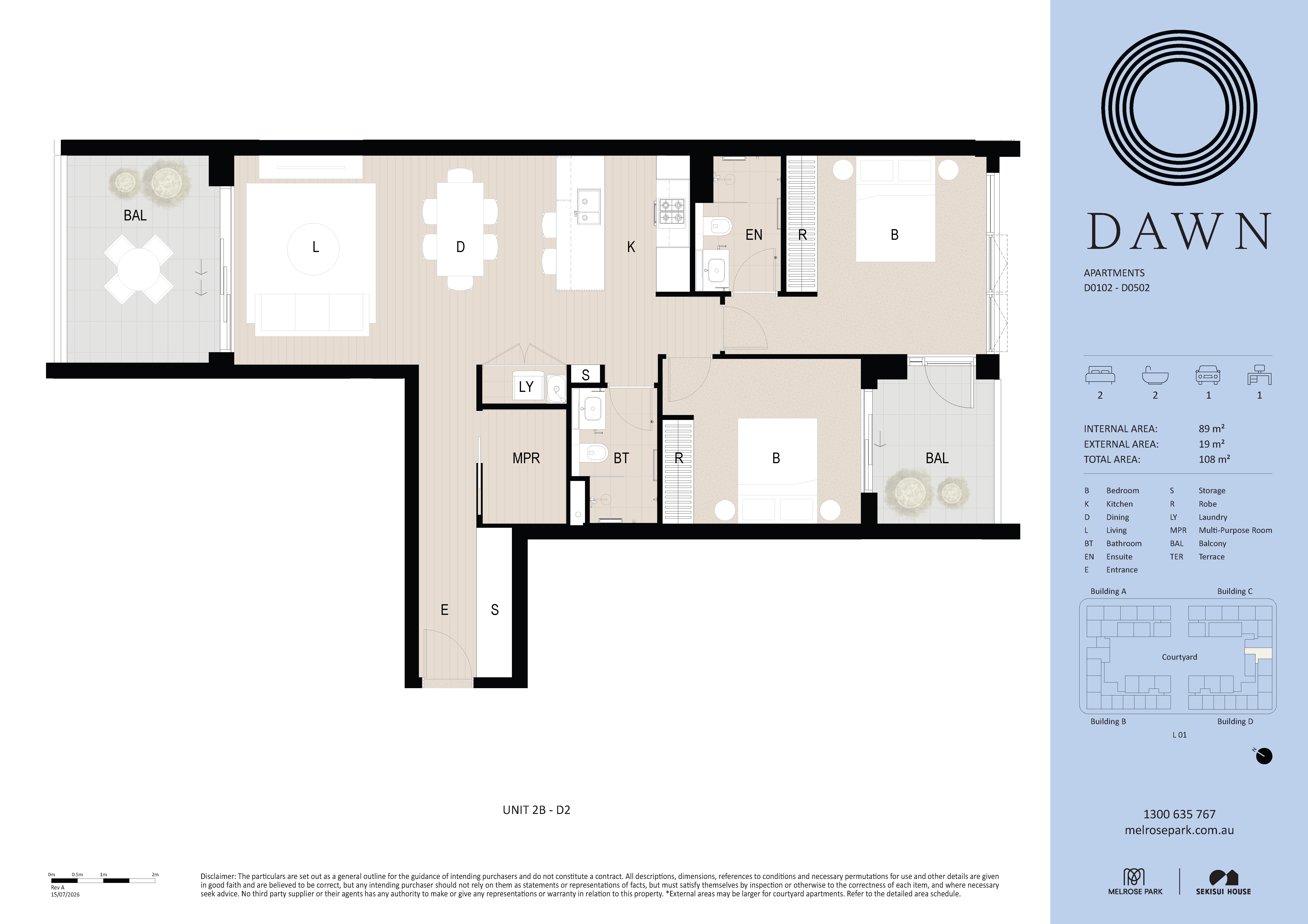 Floorplan - D0402 Bundil Boulevard, Melrose Park