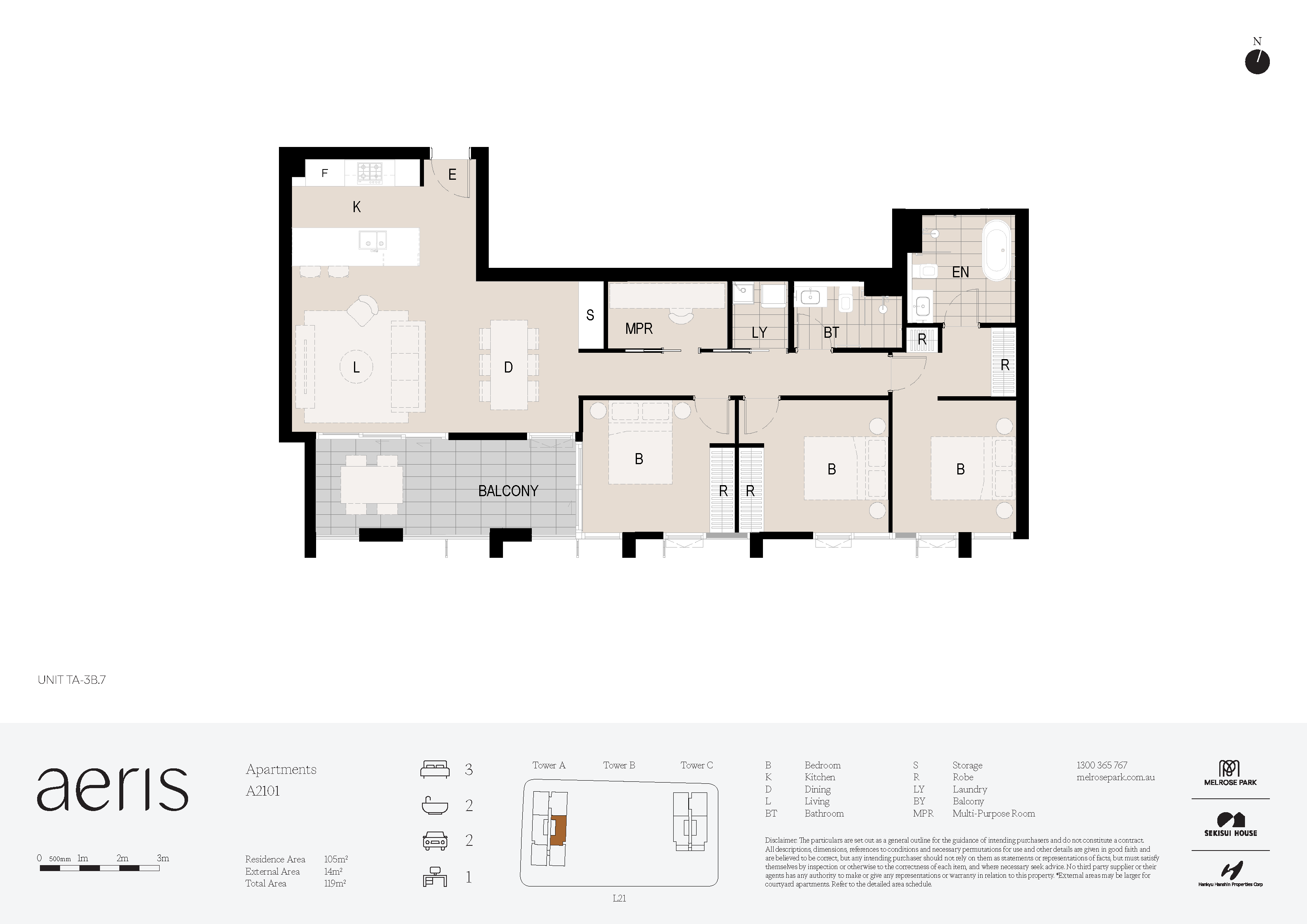Floorplan - A2101 Nursery Street, Melrose Park