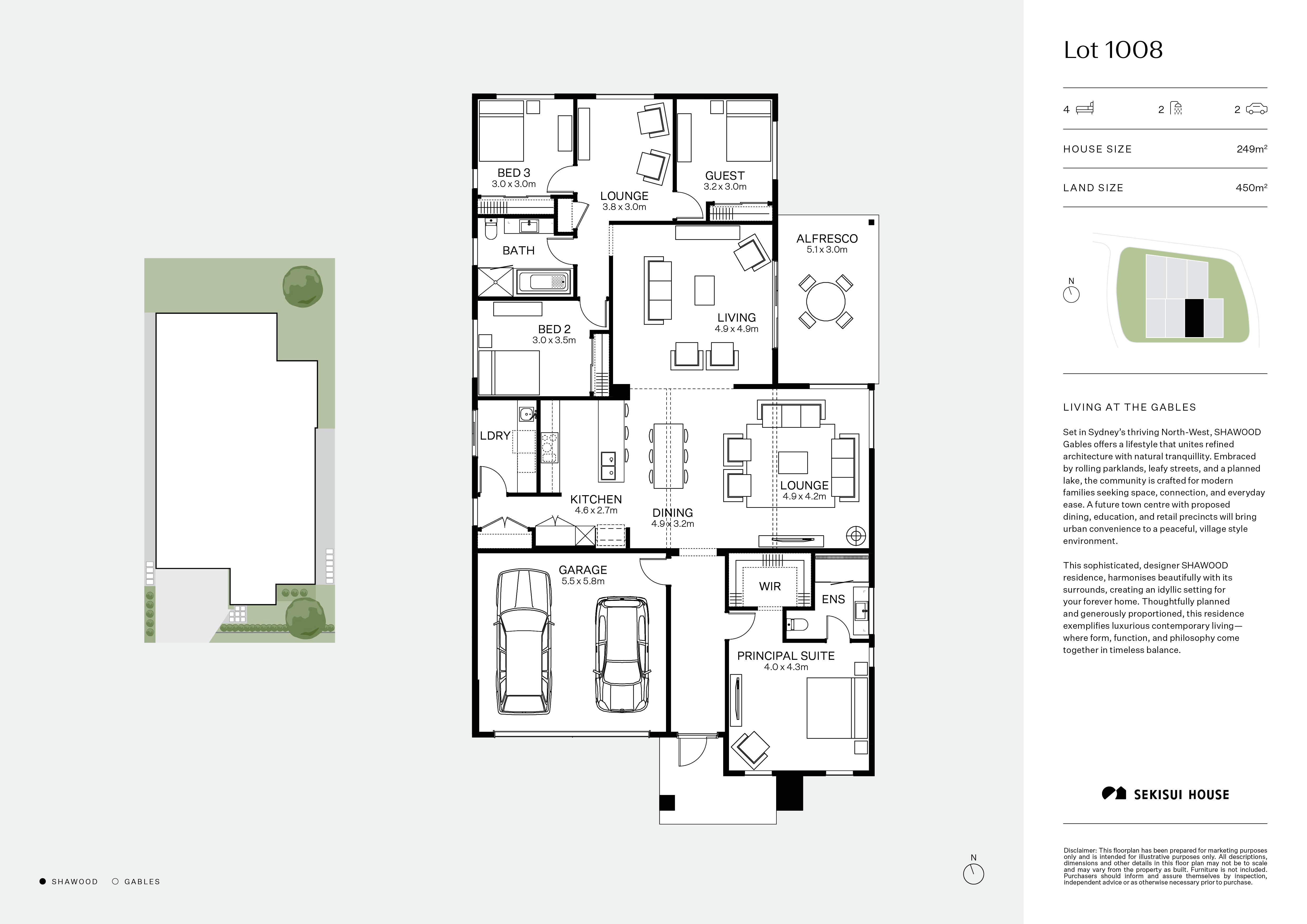 Floorplan - Lot 1008, The Gables
