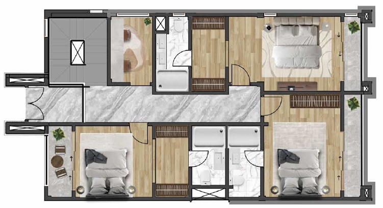 Cliffside Apartment, Airport Residential