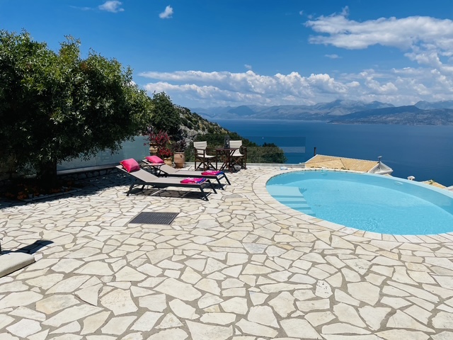 Photo of Sea View Villa with Pool in Loutses, North Corfu