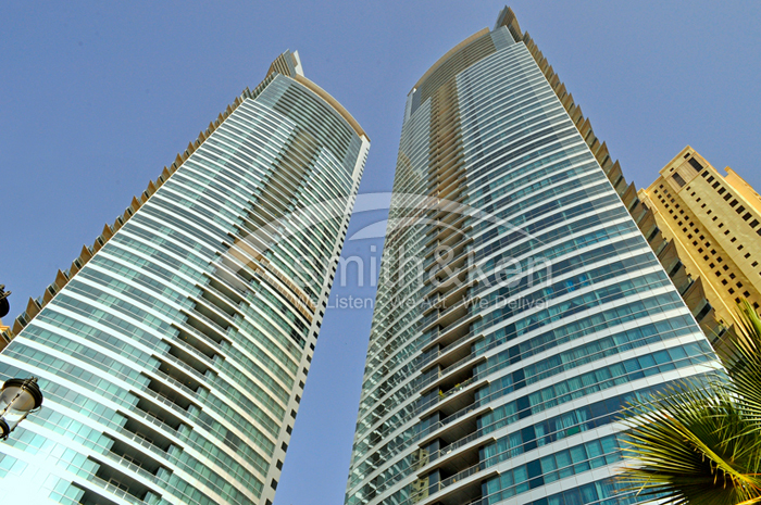 Al Fattan Marina Towers - Apartment - Sea - 2000 sq ft 3 Bed