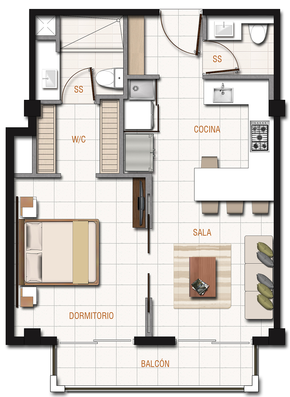 1 bed Apartment For Rent in Santa Ana, San Jose - thumb 9