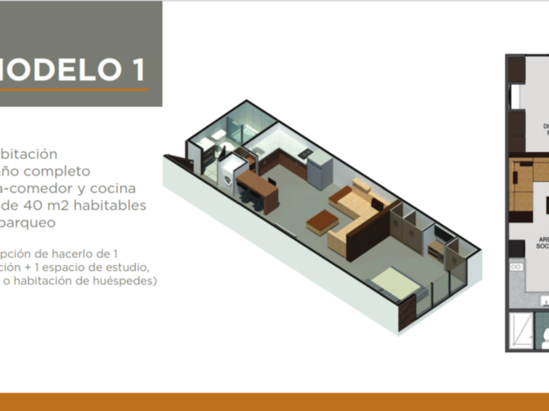 1 bed Condo For Sale in Montes de Oca, San Jose - 1