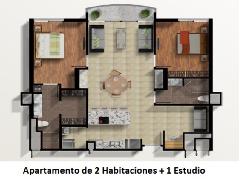 2 bed Apartment For Sale in Curridabat, San Jose - 1