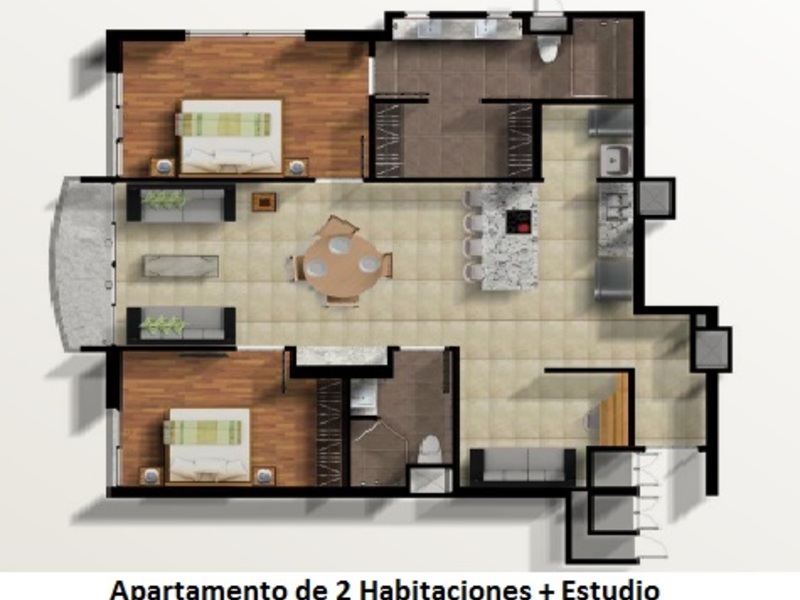 2 bed Apartment For Sale in Curridabat, San Jose - 1