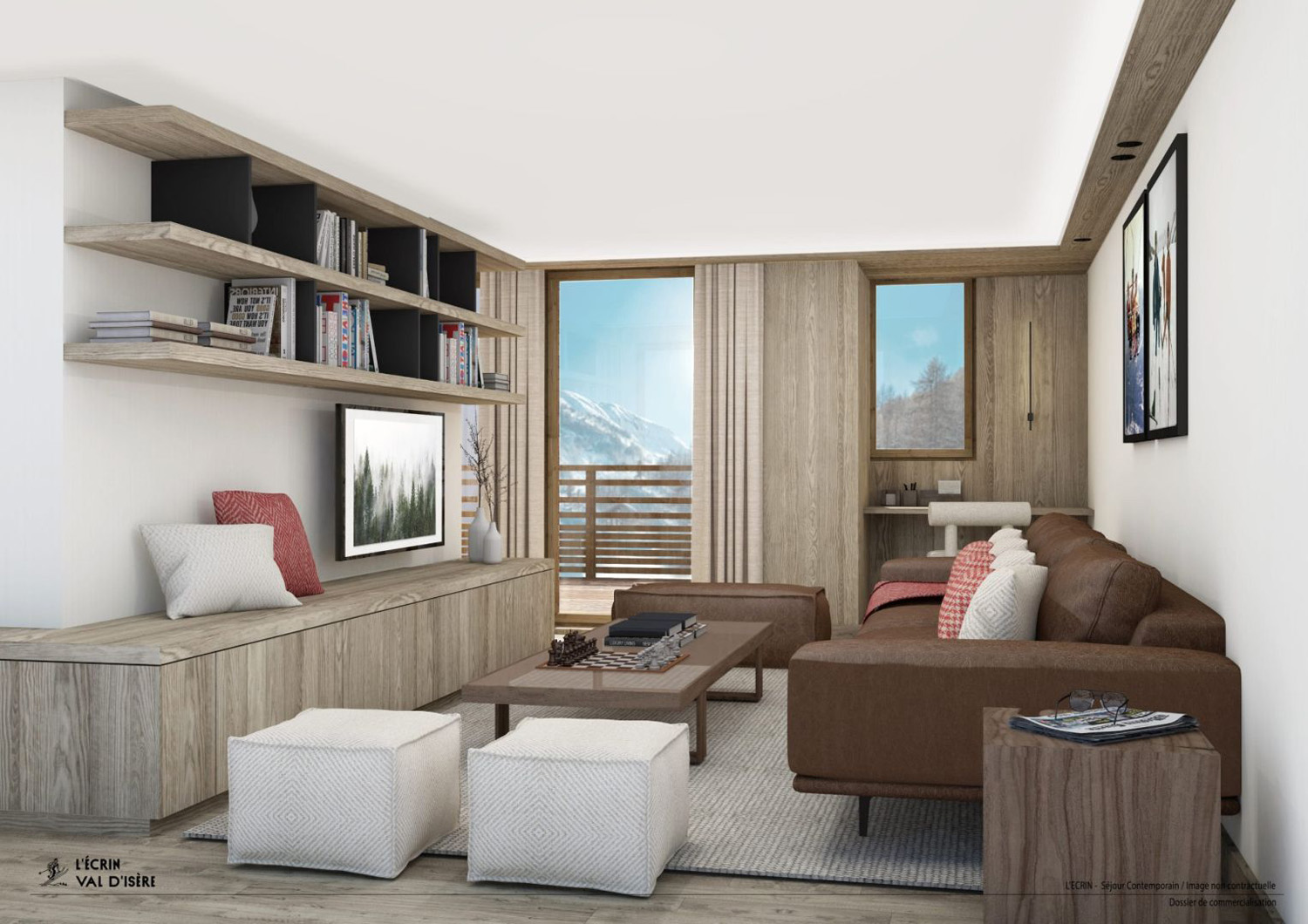 2-Bed Mountain Corner Apartment - L’Écrin Residence 5