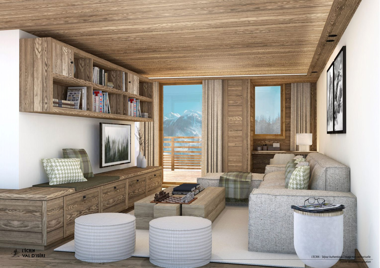 2-Bed Mountain Corner Apartment - L’Écrin Residence 1