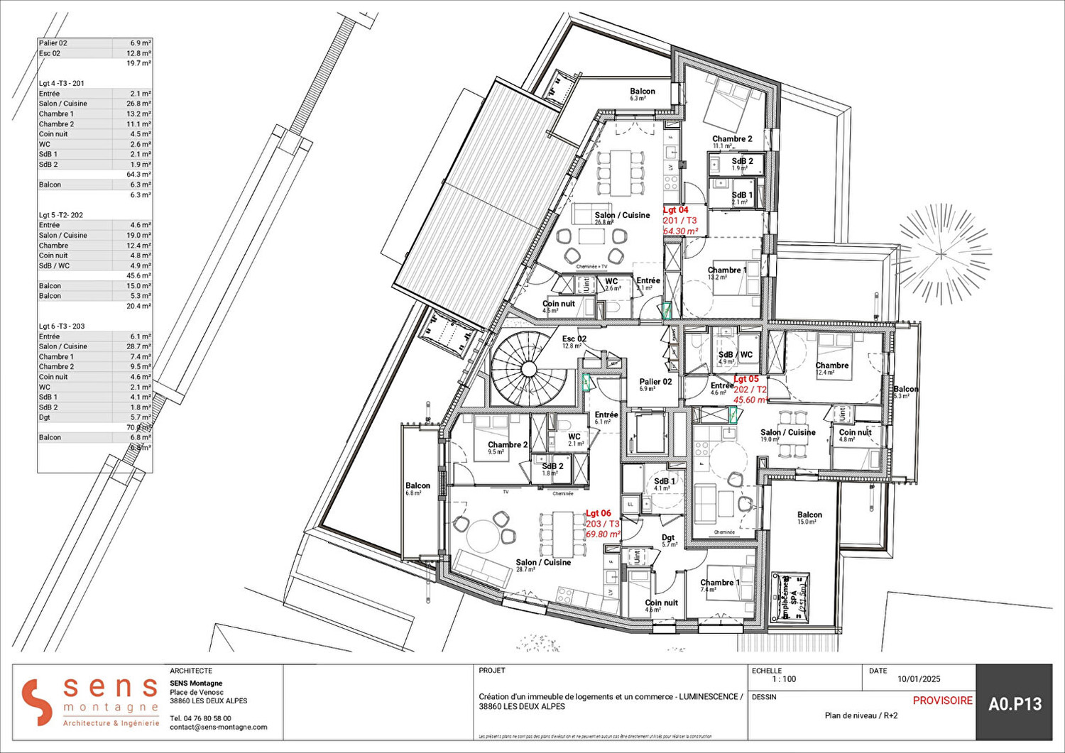1 Bedroom Apartment with Mountain Views Floorplan 3