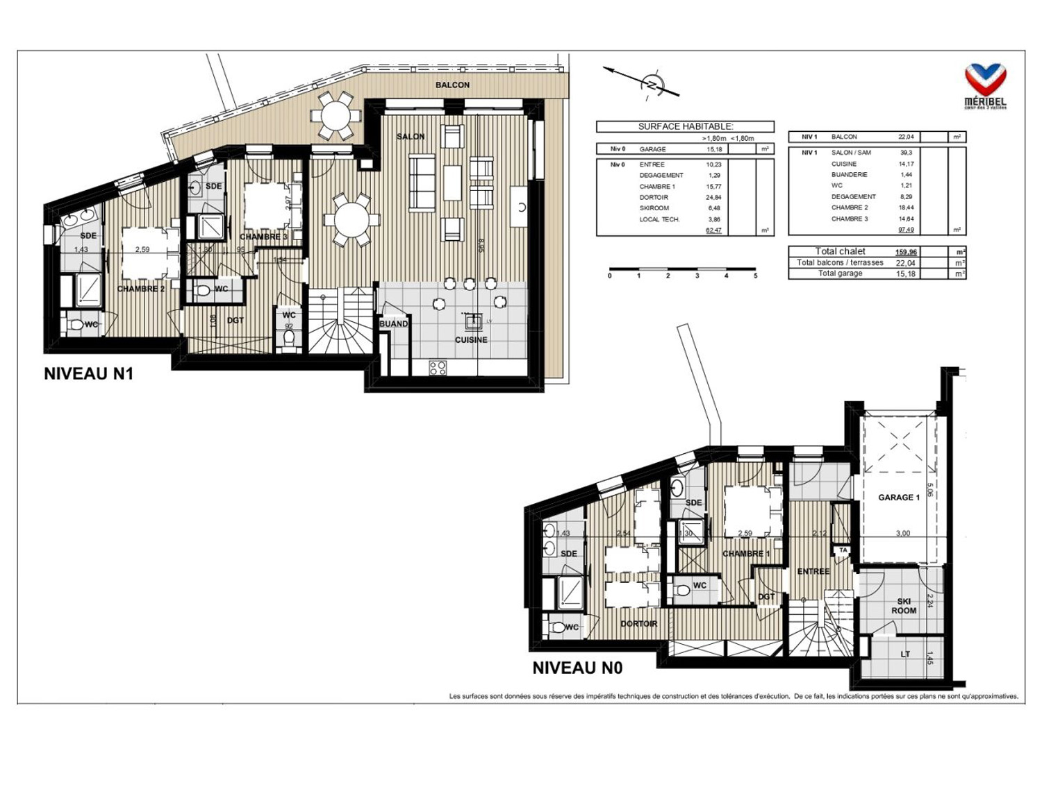 4 Bed Duplex near the resort Center Floorplan 1