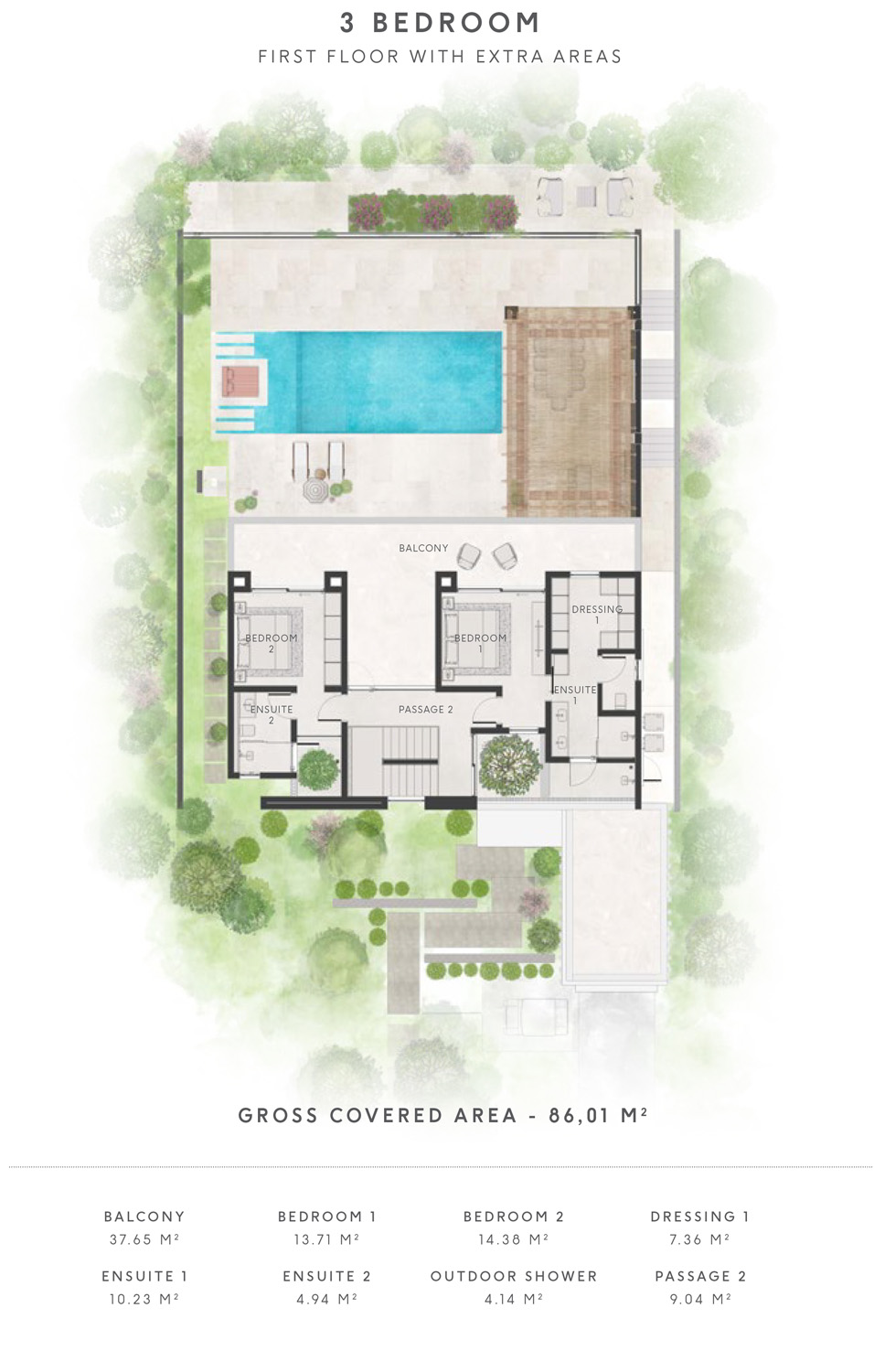 3 Bed Valriche by YOO Branded Residences Floorplan 5