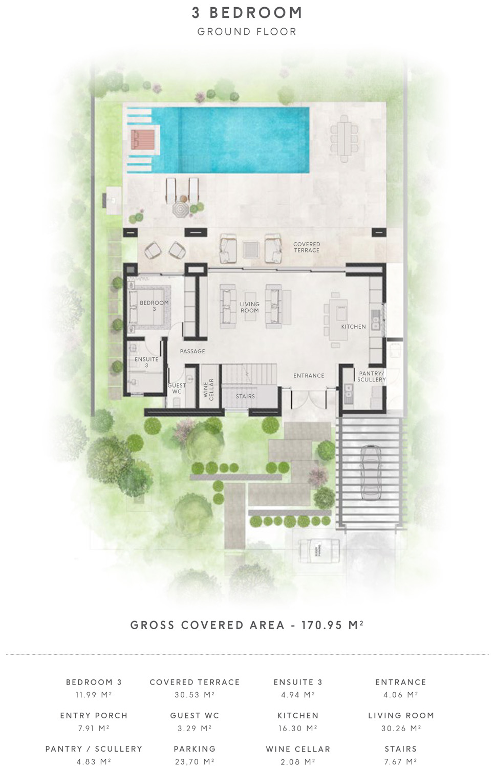 3 Bed Valriche by YOO Branded Residences Floorplan 2