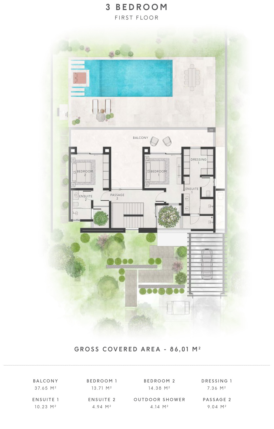 3 Bed Valriche by YOO Branded Residences Floorplan 3
