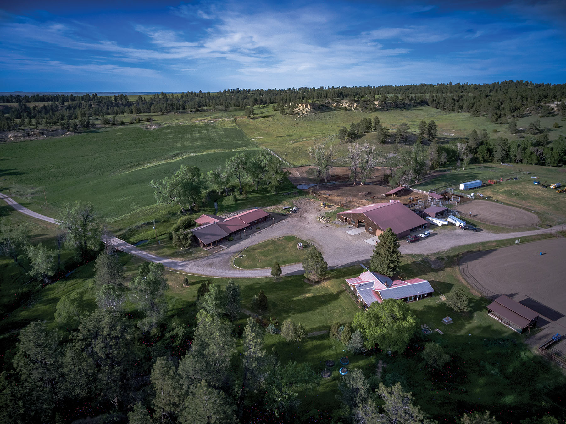 Wagon Box Spring Ranch Hall and Hall