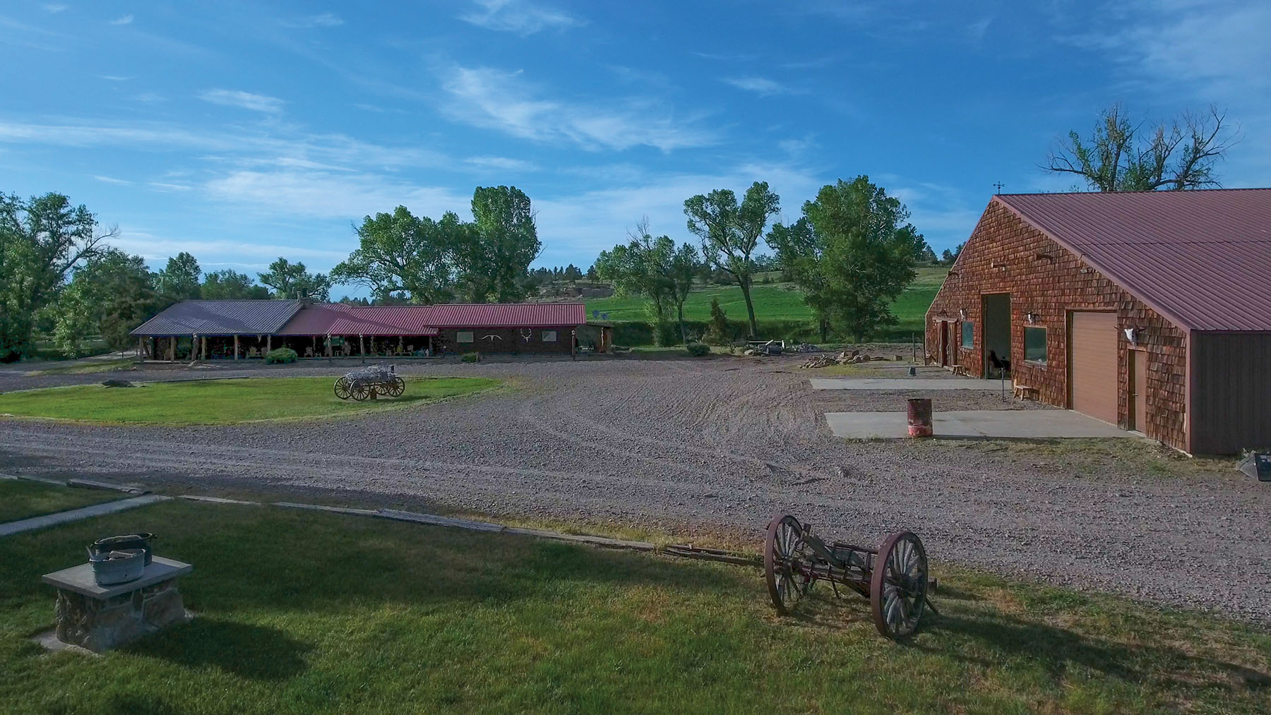 Wagon Box Spring Ranch Hall and Hall
