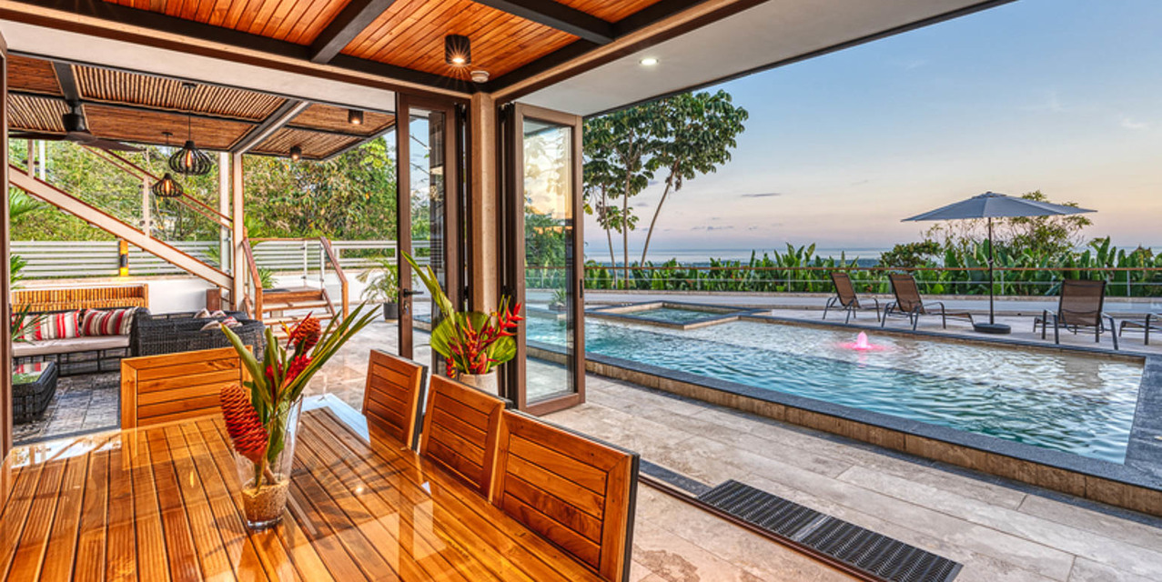 Sunset Waterfall Villa in Uvita — photo