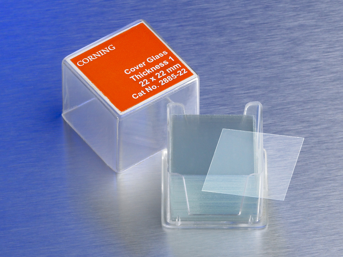 22x22 mm Square Cover Glass