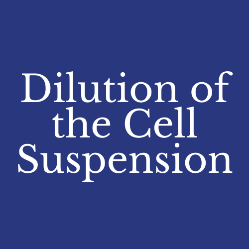 Dilution of the Cell Suspension