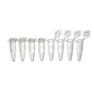 0.2 ML PCR PULL-APART 8-TUBE STRIPS, ATTACHED INDIVIDUAL DOME CAPS