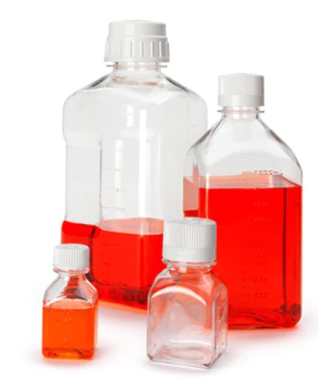 Thermo Scientific™ Nalgene™ Square PETG Media Bottles with Closure