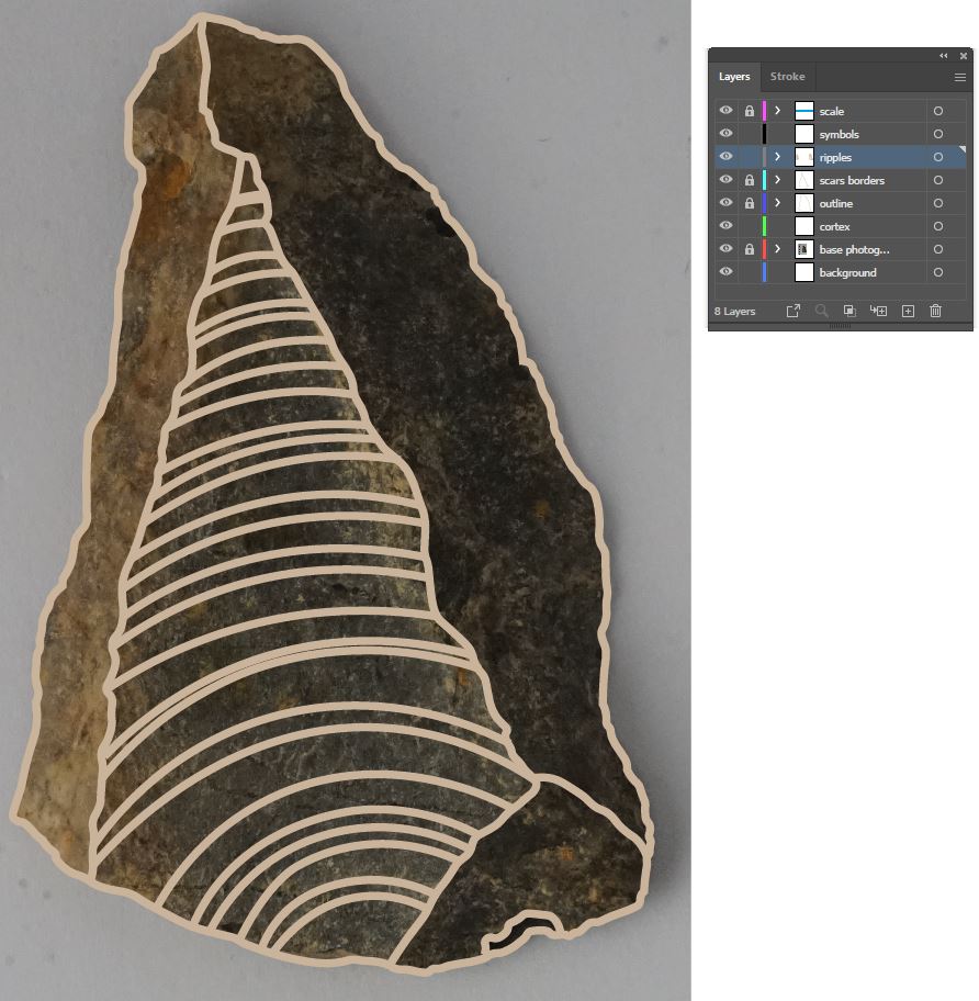 Stone Tools Illustrations with Vector Art: The 'STIVA' Method