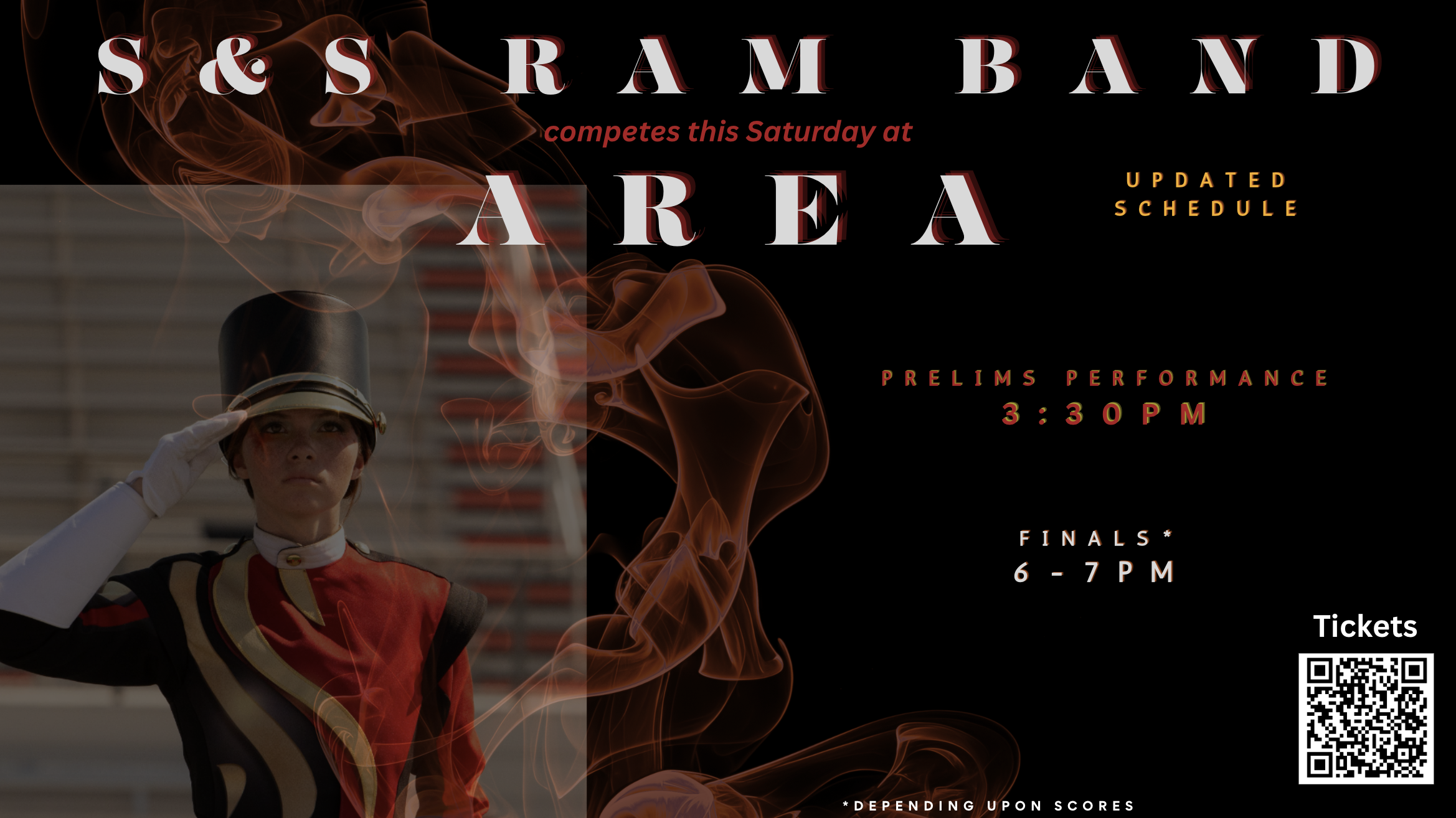 Come support the Mighty Ram Band at Area!