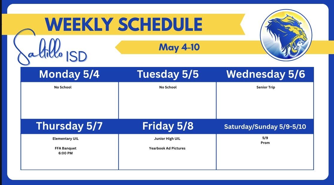 Weekly Schedule