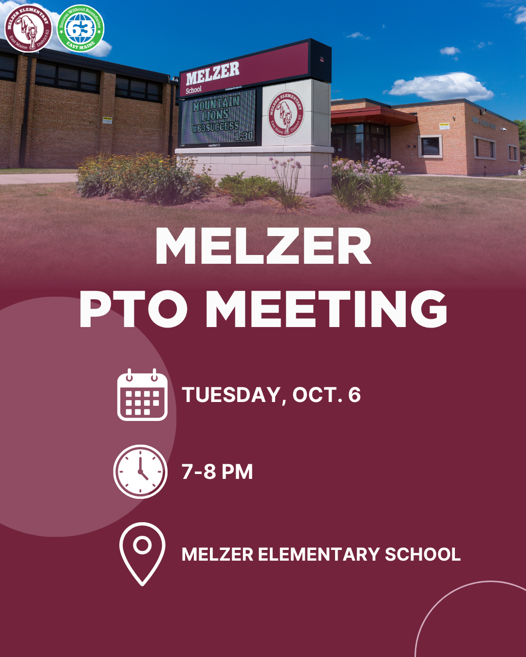 PTO Meeting on October 6