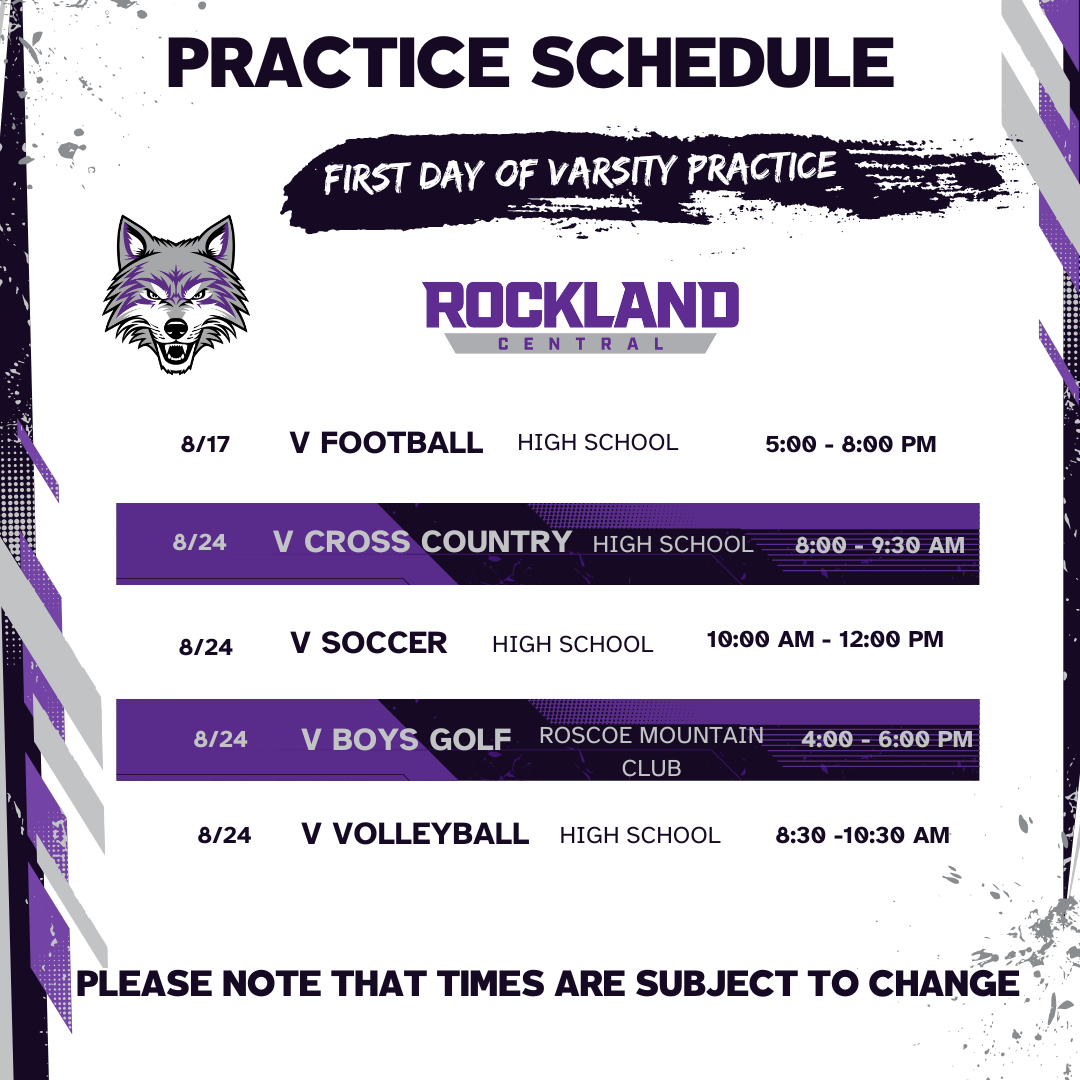 First day of varsity practices set