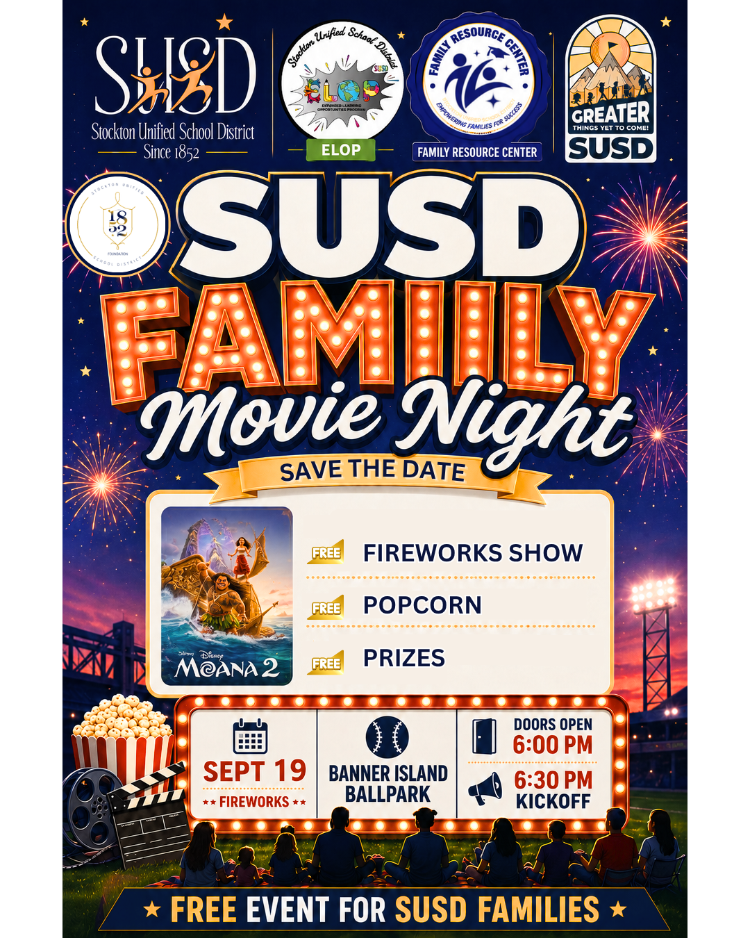 🎬✨ SUSD Family Movie Night is Coming!