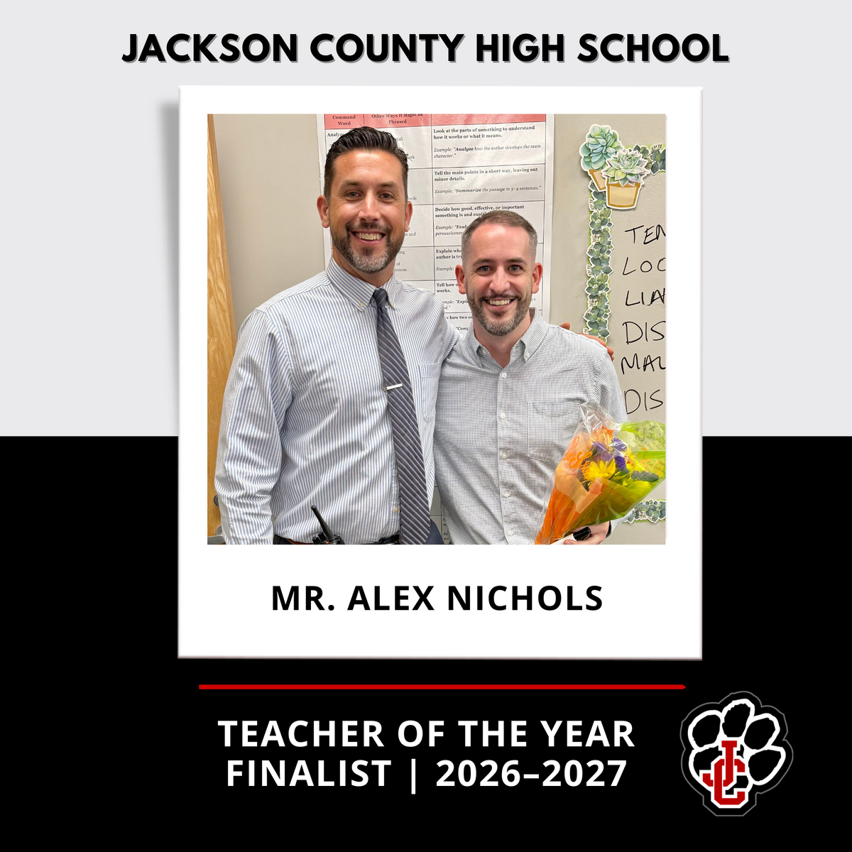 Celebrating Our 2026–2027 JCHS Teacher and Support Person of the Year Finalists!