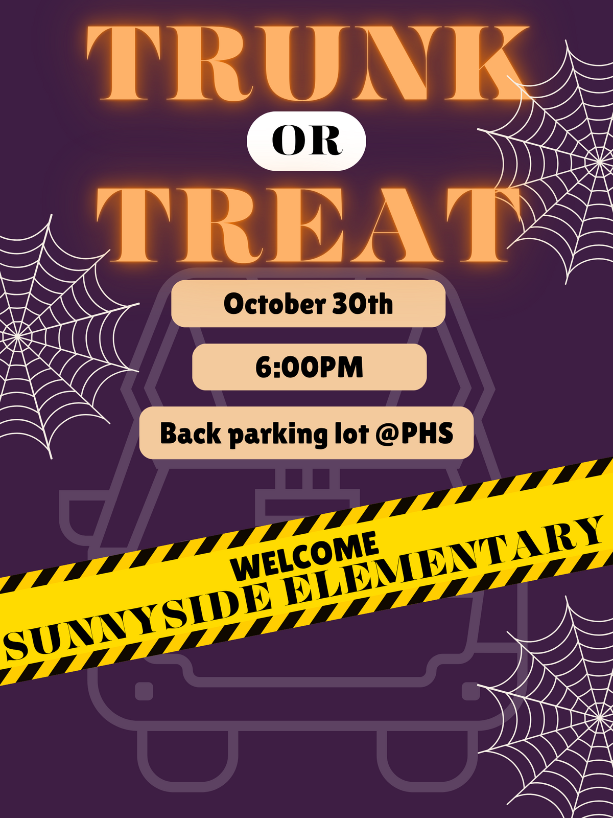 Pullman High School Hosting "Trunk or Treat"